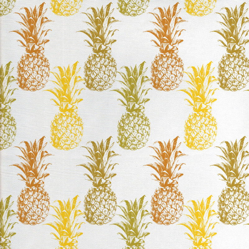 East Urban Home Pineapple Fabric Wayfair